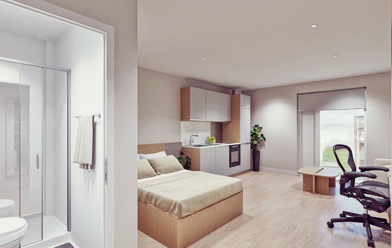 Deluxe Studio, Beckton House, Station Road, Beeston, Nottingham - Image 1